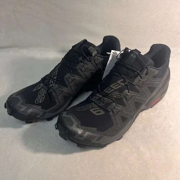Salomon Men's  SpeedCross 6 GTX Trail Running Shoes Outdoor Sneakers Black Sz 14