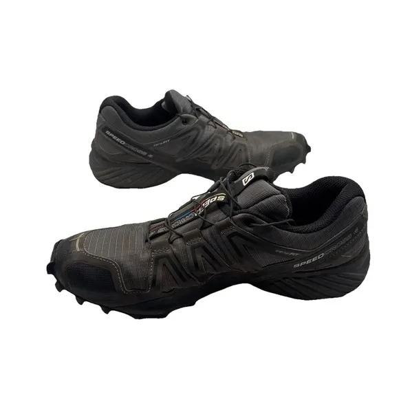 Salomon Speed Cross 4 Trail Running Hiking Spartan Shoe Size 8.0 Great Condition