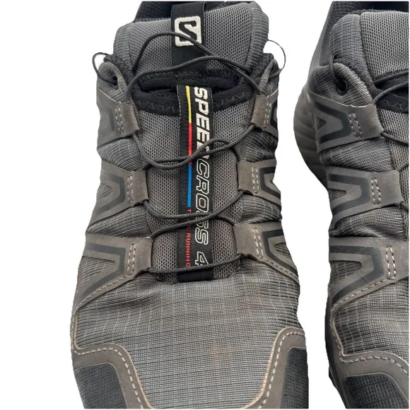Salomon Speed Cross 4 Trail Running Hiking Spartan Shoe Size 8.0 Great Condition