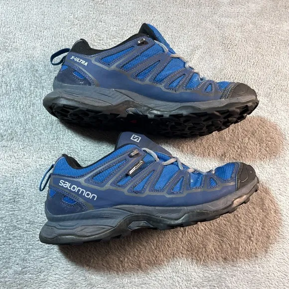 Salomon X Ultra Mens Prime CS Trail Running Shoe Blue Hiking Outdoorsy 10.5