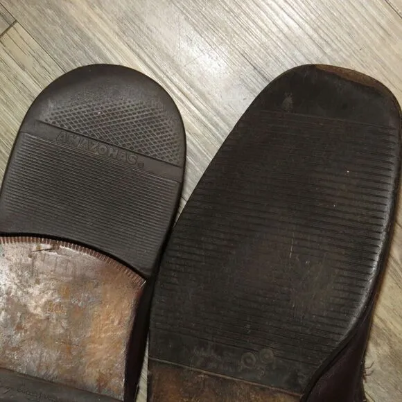 Salvatore Ferragamo Brown Leather Slip On Bit Loafers 11.5 D   ---READ DESC---