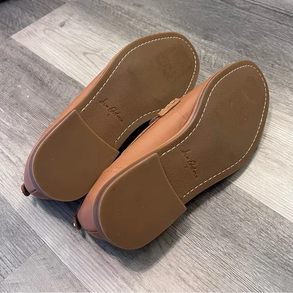 Sam Edelman Birch Womens Padded Insole Slip On Penny Loafers Tan Size 8