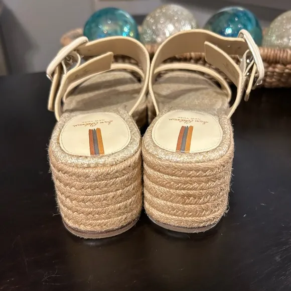 Sam Edelman Carson Platform Wedge Espadrille Slide Sandal Size 9