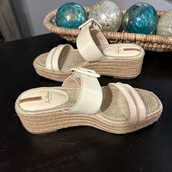 Sam Edelman Carson Platform Wedge Espadrille Slide Sandal Size 9