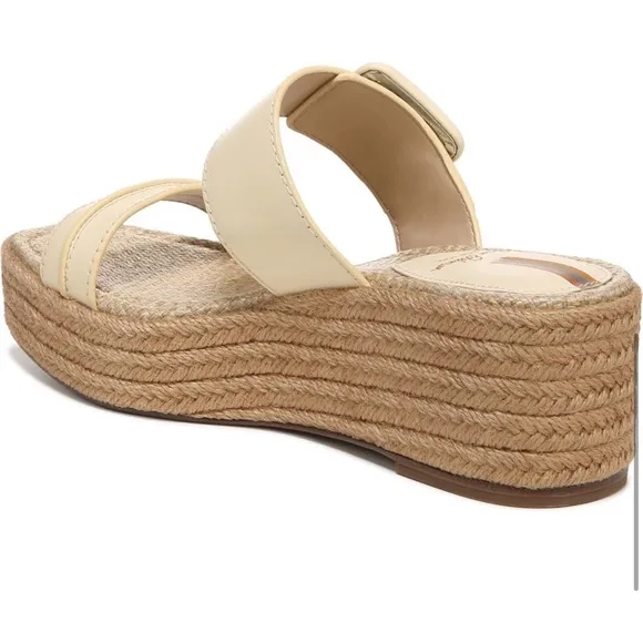 Sam Edelman Carson Platform Wedge Espadrille Slide Sandal Size 9