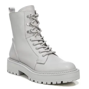 SAM EDELMAN WOMEN'S LUE GRAY COMBAT LACE-UP BOOTS 8.5M $180