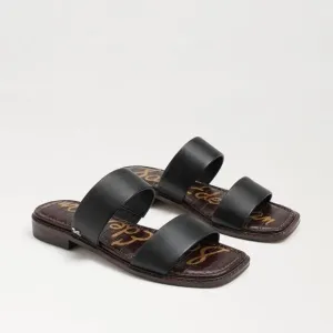 Sam Edelman Haydee Black Leather Slide Sandals Sz 8.5