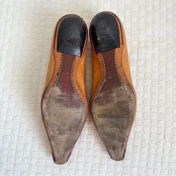 Santoni Made in Italy Leather Loafers Womens Size 9