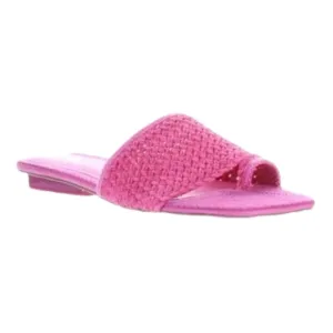 SARTO By Franco Sarto Pink Woven Slide Sandals