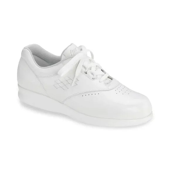 SAS Free‎ Time White Women's Leather Shoes Sneakers New! $195 11 WIDE