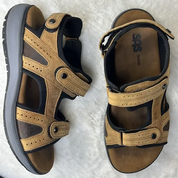 SAS Maverick Stampede Leather Sandal Outdoor Comfort USA Made Trail Walking 10W
