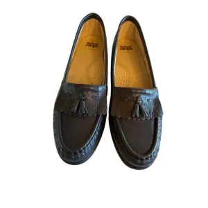 SAS Womens Genuine Leather BlueTassel Loafers Size 9