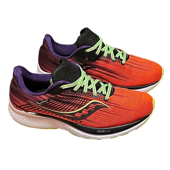 Saucony Guide 14 Men's Size 9 Orange/Purple Athletic Running Sneakers S20654-66