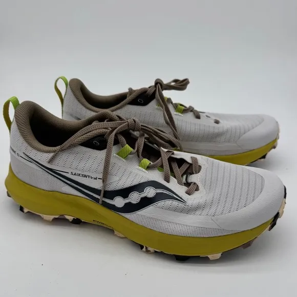 Saucony Peregrine 13 Trail Running Shoes Lightweight Cushion Camo Sole