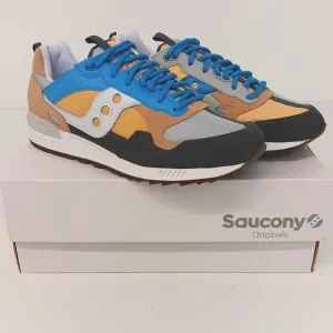 Saucony Women's Shadow 5000 Outdoor Low Top Sneakers - Blue and Camel