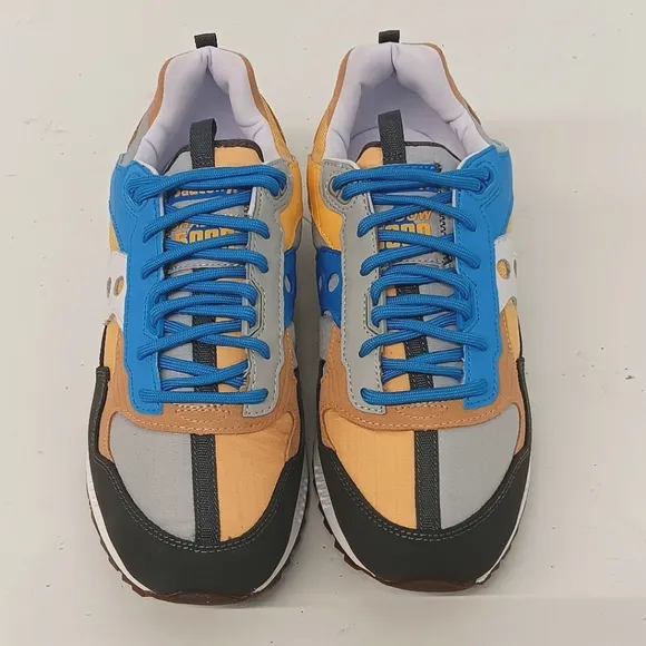 Saucony Women's Shadow 5000 Outdoor Low Top Sneakers - Blue and Camel