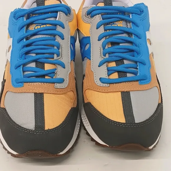 Saucony Women's Shadow 5000 Outdoor Low Top Sneakers - Blue and Camel