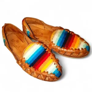Sbicca RARE Rosamaria Multicolored Leather Huarache Flats/Sandals‎ Women…