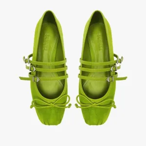 SCHUTZ Arissa Strap flats GREEN
