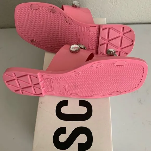 Schutz Lizzie Embellished Slide Sandals
