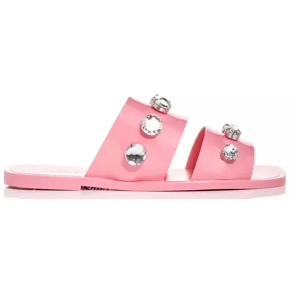 Schutz Lizzie Embellished Slide Sandals