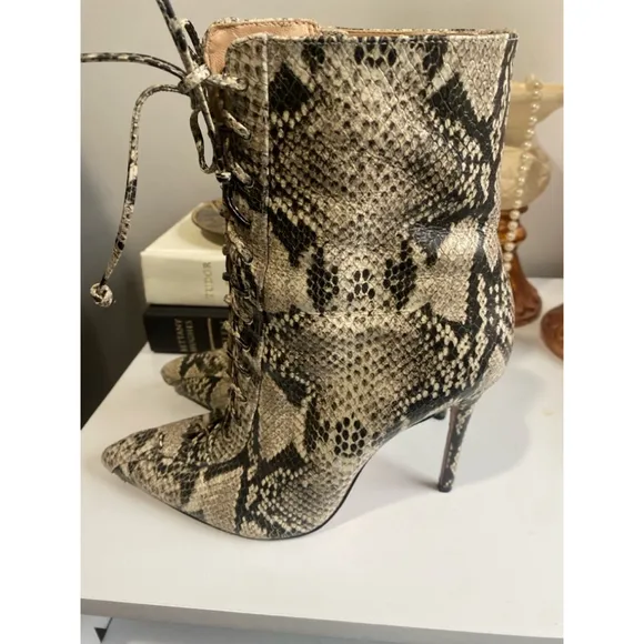 Schutz Snakeskin Boots