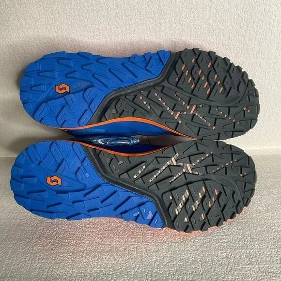 Scott T2 Kinabalu Grip Trail Running Shoes Men’s size 9 Blue Orange Sneakers