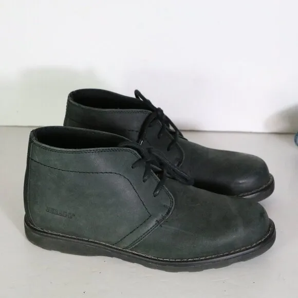 Sebago Reese Chukka Boots Mens 9 Black Leather Lace Up Low Top Comfort