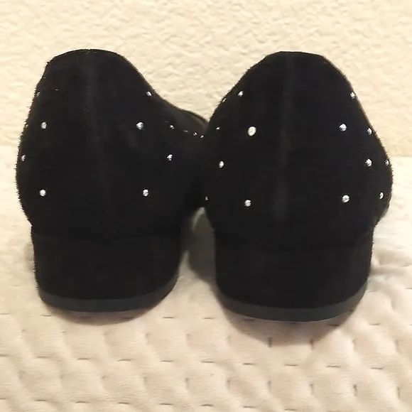 Sesto Meucci Studded Pumps Flats Leather Suede Sz 9.5 NWB
