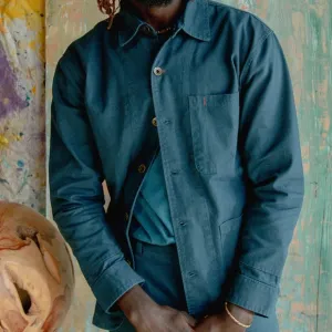 Set: Cunningham Coat   Courier Pant in Cotton Canvas in Banks Street Blue