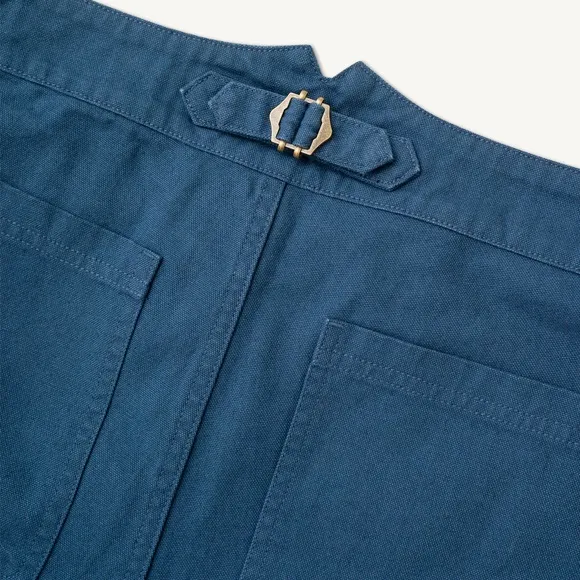 Set: Cunningham Coat   Courier Pant in Cotton Canvas in Banks Street Blue