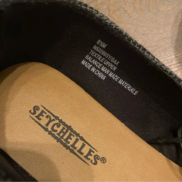 SEYCHELLES Sax Black/Gray Houndstooth Slip On Flats