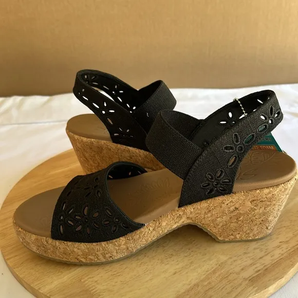 Skechers Cali Brystol Vegan Wedge Sandals - Beach Bliss 9M