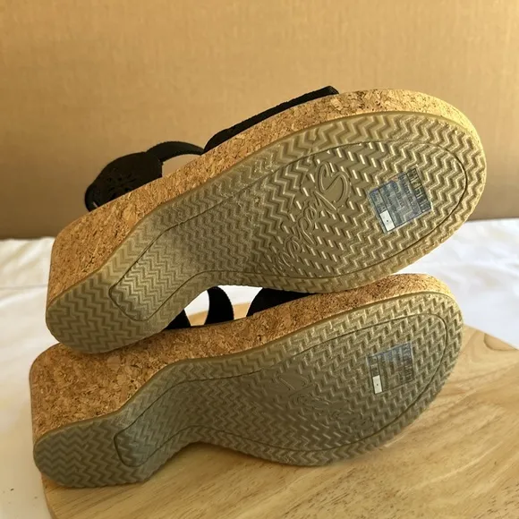 Skechers Cali Brystol Vegan Wedge Sandals - Beach Bliss 9M