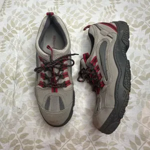 Skechers Men's 10 Hiking Trail‎ Running Shoes Athletic Outdoor Sneakers Gray Red