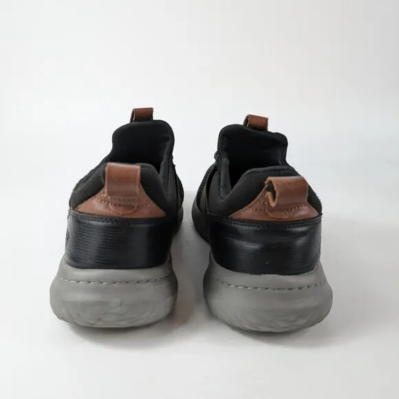 Skechers Mens Sz 10 Sneakers Delson Black Trainers Air-Cooled Memory Foam Gray