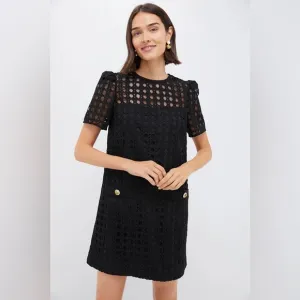 Small Tuckernuck Black Cane Lace Janelle Dress