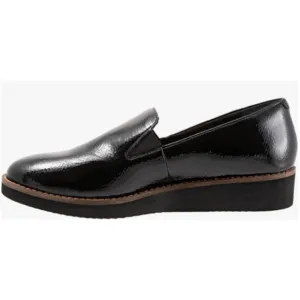 Softwalk Women's Whistle Loafer, Black, Size 5.0 M US