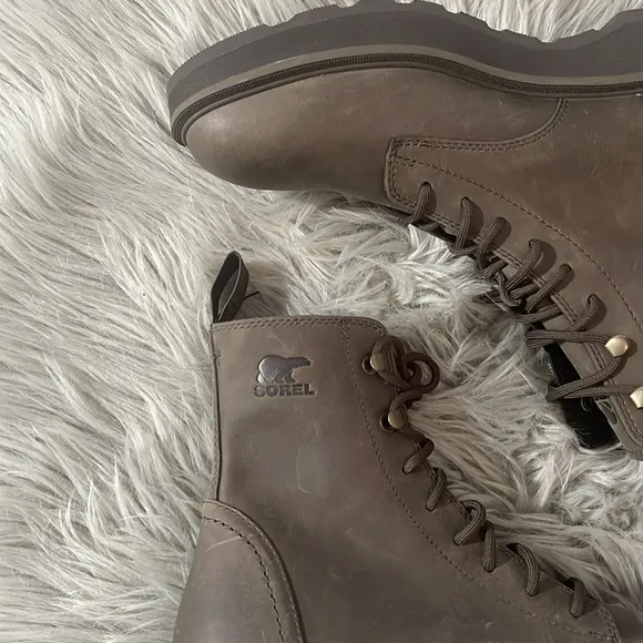 Sorel Brown Lace-Up Boots