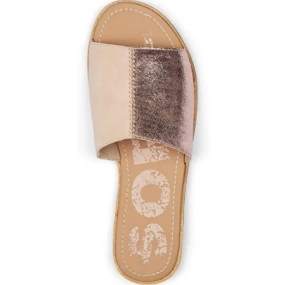 Sorel Ella Block Slide Metallic