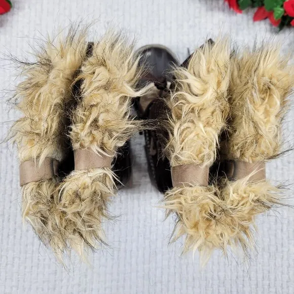 Sorel Joan of Arctic Brown Suede Leather Waterproof Winter Snow Boots