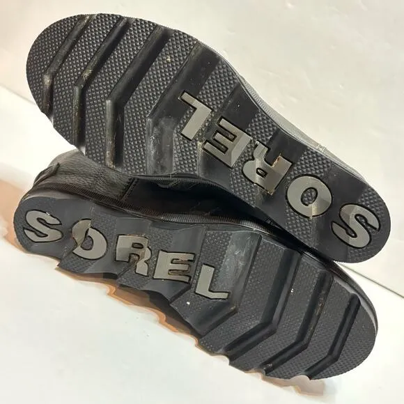 Sorel Joan of Arctic Wedge II Lace Up Boots Quarry Gray 8.5