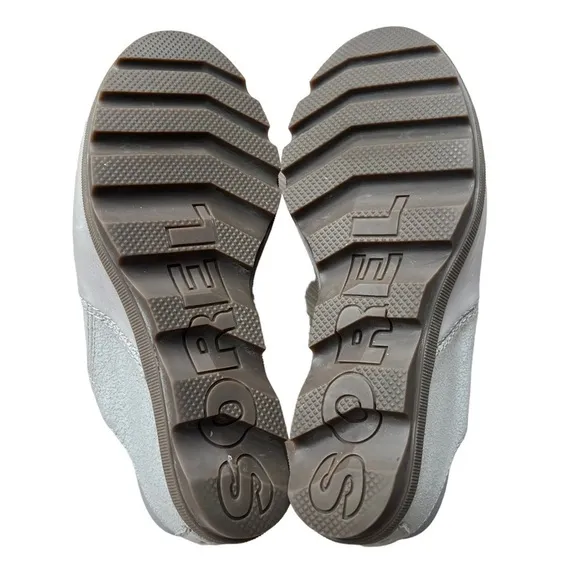 SOREL Joanie II Slide Crakle Sandals gray/ silver Size 9.5