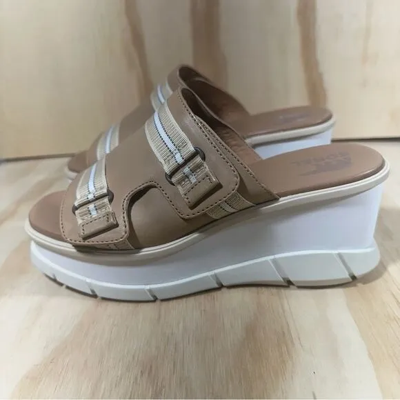 Sorel Joanie III Beige Slide Sandals Women’s Size 8 New in Box