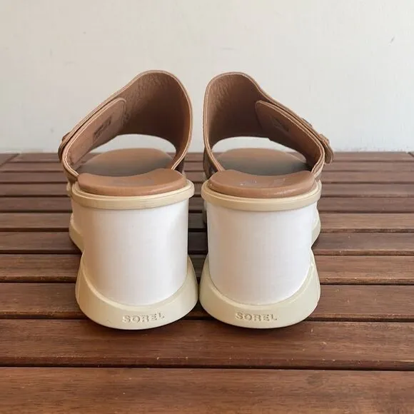 Sorel Joanie III Wedge Slide Adjustable Vamp Strap Sandals US Women 9/UK 7/EU 40