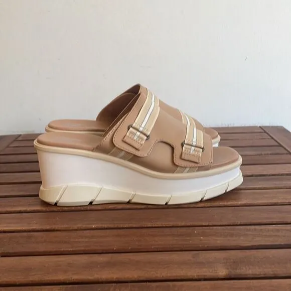 Sorel Joanie III Wedge Slide Adjustable Vamp Strap Sandals US Women 9/UK 7/EU 40