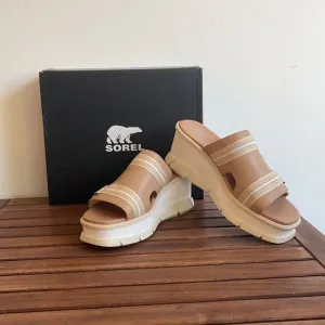Sorel Joanie III Wedge Slide Adjustable Vamp Strap Sandals US Women 9/UK 7/EU 40