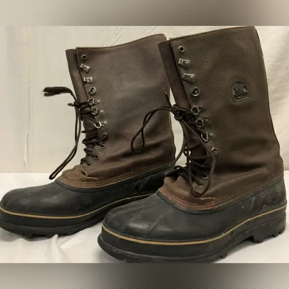 SOREL MAVERICK WINTER SNOW WATERPROOF LEATHER BOOTS 13