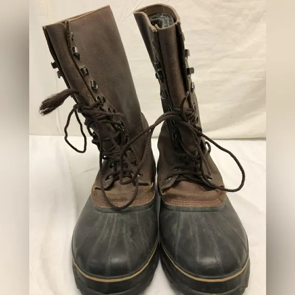 SOREL MAVERICK WINTER SNOW WATERPROOF LEATHER BOOTS 13