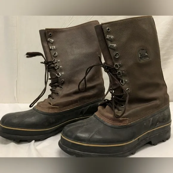 SOREL MAVERICK WINTER SNOW WATERPROOF LEATHER BOOTS 13